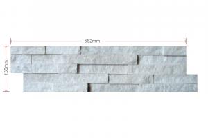 Panel - White Marble Maxi Split Face Z Panel 600x150x8-20mm
