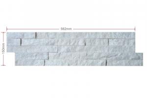 Panel - White Marble Mini Split Face Z Panel 600x150x8-15mm