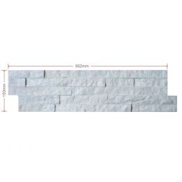 White Marble Split Face Mini Panel 600x150x8-15